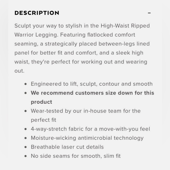 ALO Warrior High Waisted Ripped Leggings Pictured AS IS - Picture 13 of 13